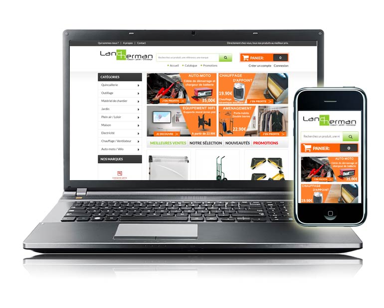 Boutique e-commerce site internet