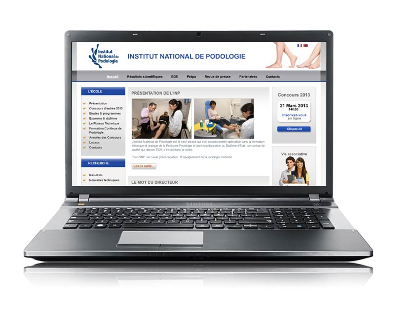 Site internet vitrine multilingue espace privé