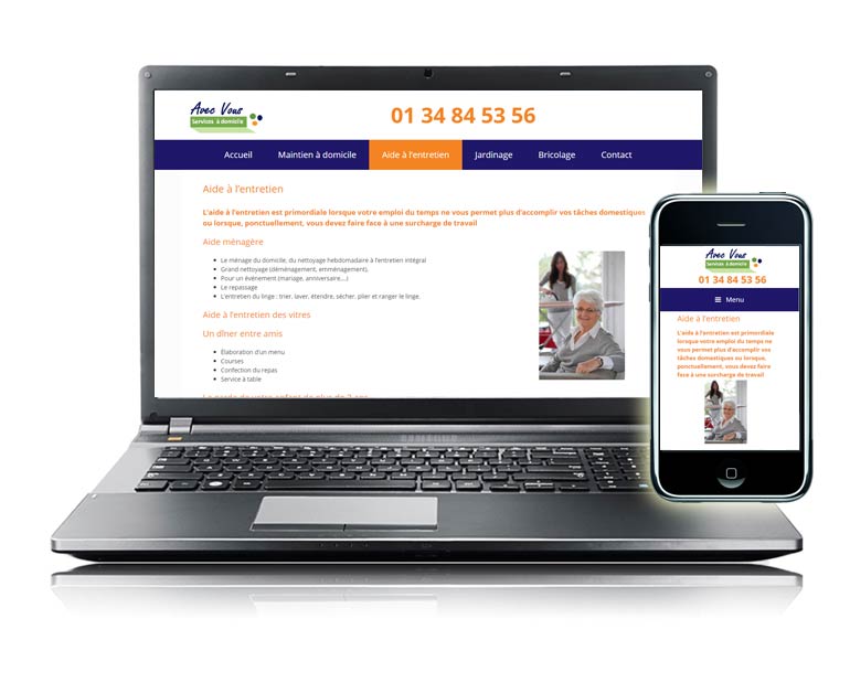 Site internet vitrine avec vous 78