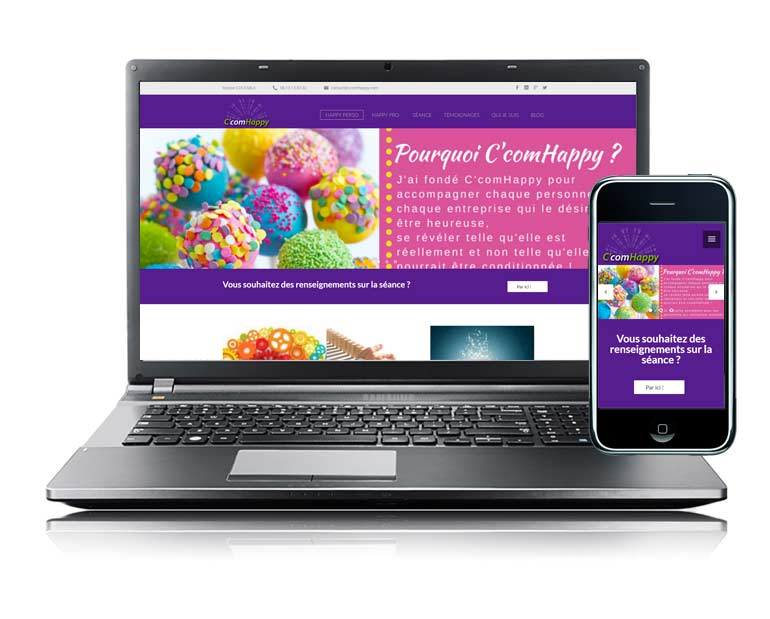 Site vitrine coaching hypnose ccomhappy